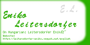 eniko leitersdorfer business card